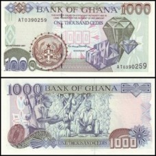 Ghana Gana P-32f Fe 1.000 Cedis 2001