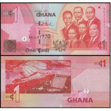 Ghana Gana P-37a Fe 1 Cedi 2007