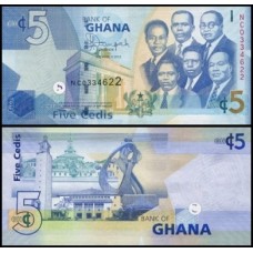 Ghana Gana P-38d Fe 5 Cedis 2013