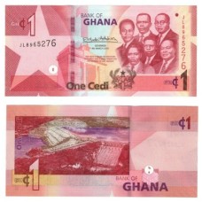 Ghana Gana P-45a Fe 1 Cedi 2019