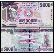 Guinea Guiné P-49a Fe 5.000 Francs 2015