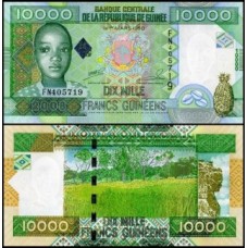 Guinea Guiné P-42b Fe 10.000 Francs 2008