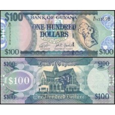 Guyana Guiana P-36d Fe 100 Dollars ND (2019)