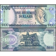 Guyana Guiana P-36e Fe 100 Dollars ND (2022)