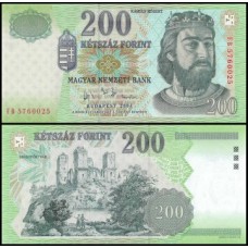 Hungary Hungria P-187d Fe 200 Forint 2004 - Rei Károly I