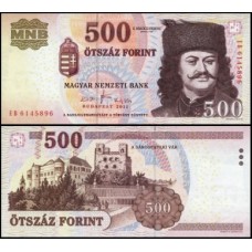 Hungary Hungria P-196d Fe 500 Forint 2011 Francisco II Rákóczi