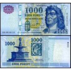 Hungary Hungria P-197b Fe 1.000 Forint 2010 - Rei Mátyás Király