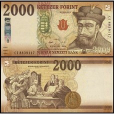 Hungary Hungria P-204a Fe 2.000 Forint 2016-17 - Rei Bethlen Gábor