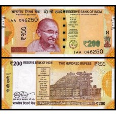 Índia P-113a Fe 200 Rupees 2017 Gandhi 