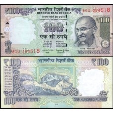 Índia P-105af Fe 100 Rupees 2016 Letra R Gandhi 