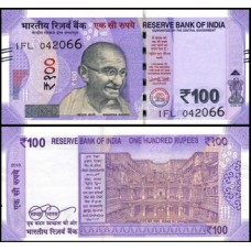 Índia P-112a Fe 100 Rupees 2018 Gandhi