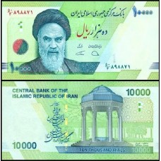 Iran Irã P-159c Fe 10.000 Rials 2019 Ruhollah Khomeini