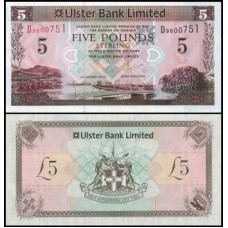 Ireland Northern Irlanda do Norte P-340b Fe 5 Pounds 2013 Ulster Bank