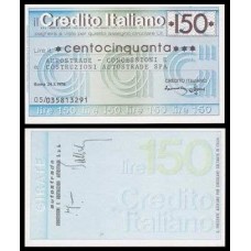 Italy Itália 150 Lire Fe Il Credito Italiano 1976 (72)