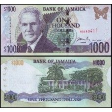 Jamaica P-86f Fe 1.000 Dollars 2008