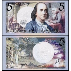 Kamberra Camberra 5 Numismas 2013 Fe Benjamin Franklin Fantasia