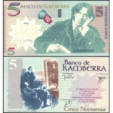 Kamberra Camberra 5 Numismas 2013 Fe Oscar Wilde Fantasia