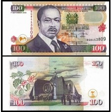 Kenya Quênia P-37g Fe 100 Shillings 2002