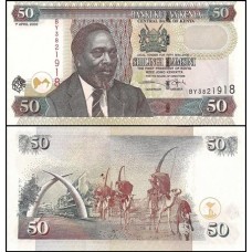 Kenya Quênia P-41a Fe 50 Shillings 2003