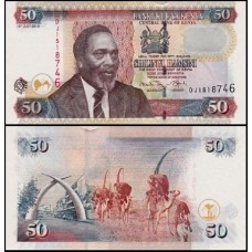 Kenya Quênia P-47e Fe 50 Shillings 2010 Jomo Kenyatta