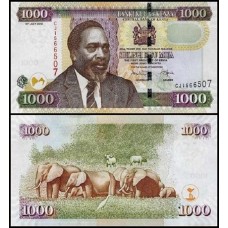 Kenya Quênia P-51e Fe 1.000 Shillings 2010