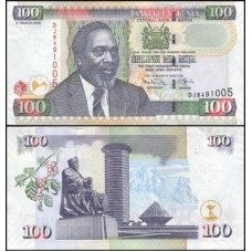 Kenya Quênia P-48c Fe 100 Shillings 2008