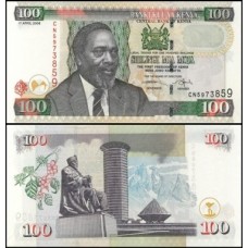 Kenya Quênia P-48b Fe 100 Shillings 2006