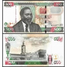 Kenya Quênia P-50e Fe 500 Shillings 2010