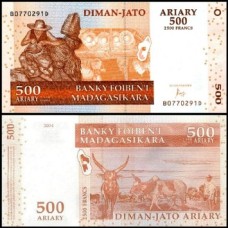 Madagascar P-88c Fe 2.500 Francs = 500 Ariary 2004