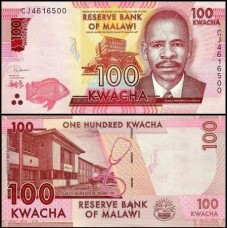 Malawi Malaui P-65e Fe 100 Kwacha 2020