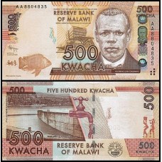 Malawi Malaui P-61a Fe 500 Kwacha 2012