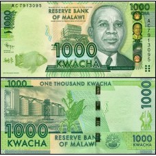 Malawi Malaui P-62a Fe 1.000 Kwacha 2012