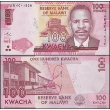 Malawi Malaui P-65a Fe 100 Kwacha 2014