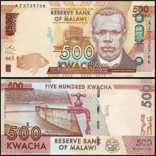 Malawi Malaui P-66a Fe 500 Kwacha 2014