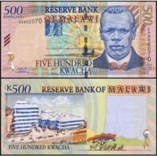 Malawi Malaui P-48a Fe 500 Kwacha 2001