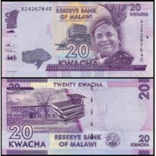 Malawi Malaui P-63c Fe 20 Kwacha 2016