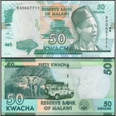 Malawi Malaui P-64c Fe 50 Kwacha 2016 Land Rover