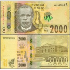 Malawi Malaui P-69a Fe 2.000 Kwacha 2016