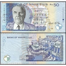 Mauritius Ilhas Maurício P-50b Fe 50 Rupees 2001