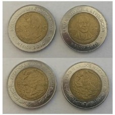 México Set C/2 Moedas 2009-2010 Comemorativas (483)