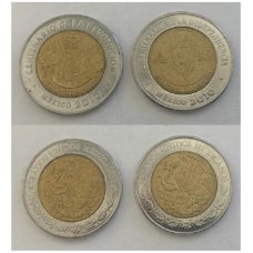 México Set C/2 Moedas 2008-2010 Comemorativas (485)