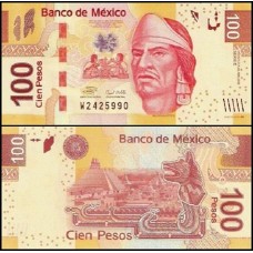 México P-124b.3 Fe 100 Pesos 2009 Série E