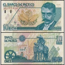 México P-99a Fe 10 Nuevos Pesos 1992