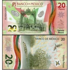 México P-132a.1 Fe 20 Pesos 2021 Comemorativa Polímero