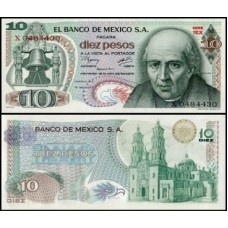 México P-63i.3 Fe 10 Pesos 1977