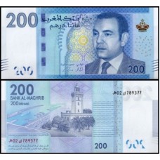 Morocco Marrocos P-77 Fe 200 Dirhams 2012