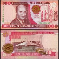 Mozambique Moçambique P-135 Fe 1.000 Meticais 1991