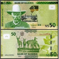 Namíbia P-13a Fe 50 Namibia Dollars 2012