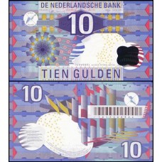 Netherlands Holanda P-99a Fe 10 Gulden 1997