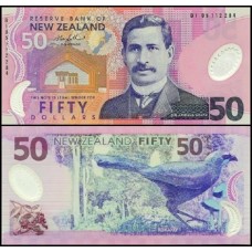 New Zealand Nova Zelândia P-188b.3 Fe 50 Dollars 2007 Polímero